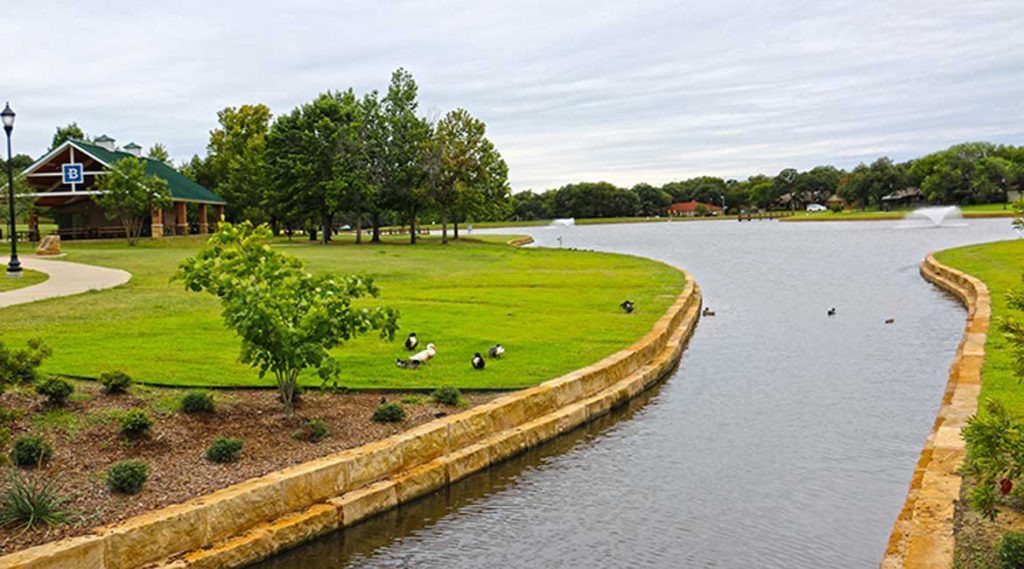 Bedford, TX skyline and business district