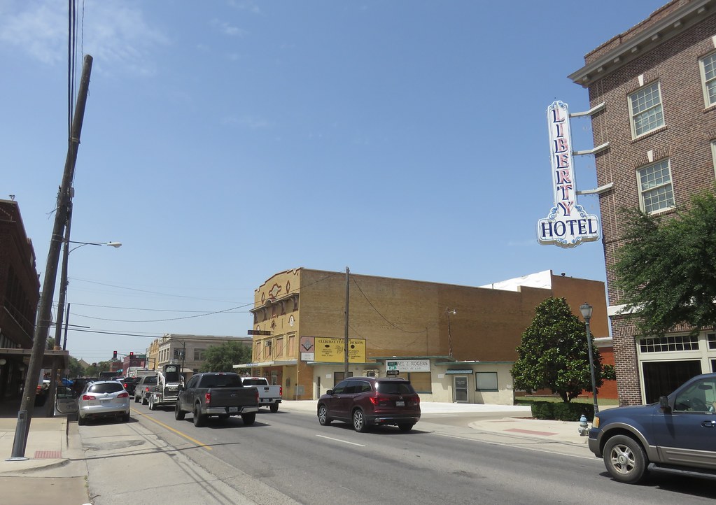 Cleburne, TX skyline and business district