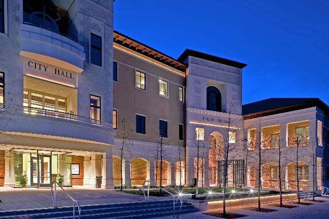 Colleyville, TX skyline and business district