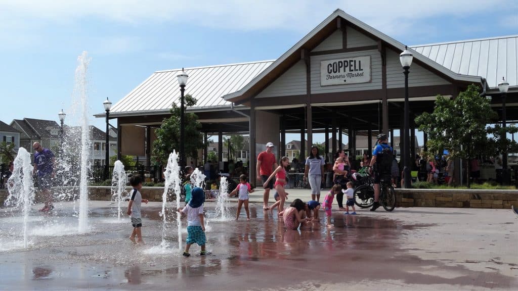 Coppell, TX skyline and business district