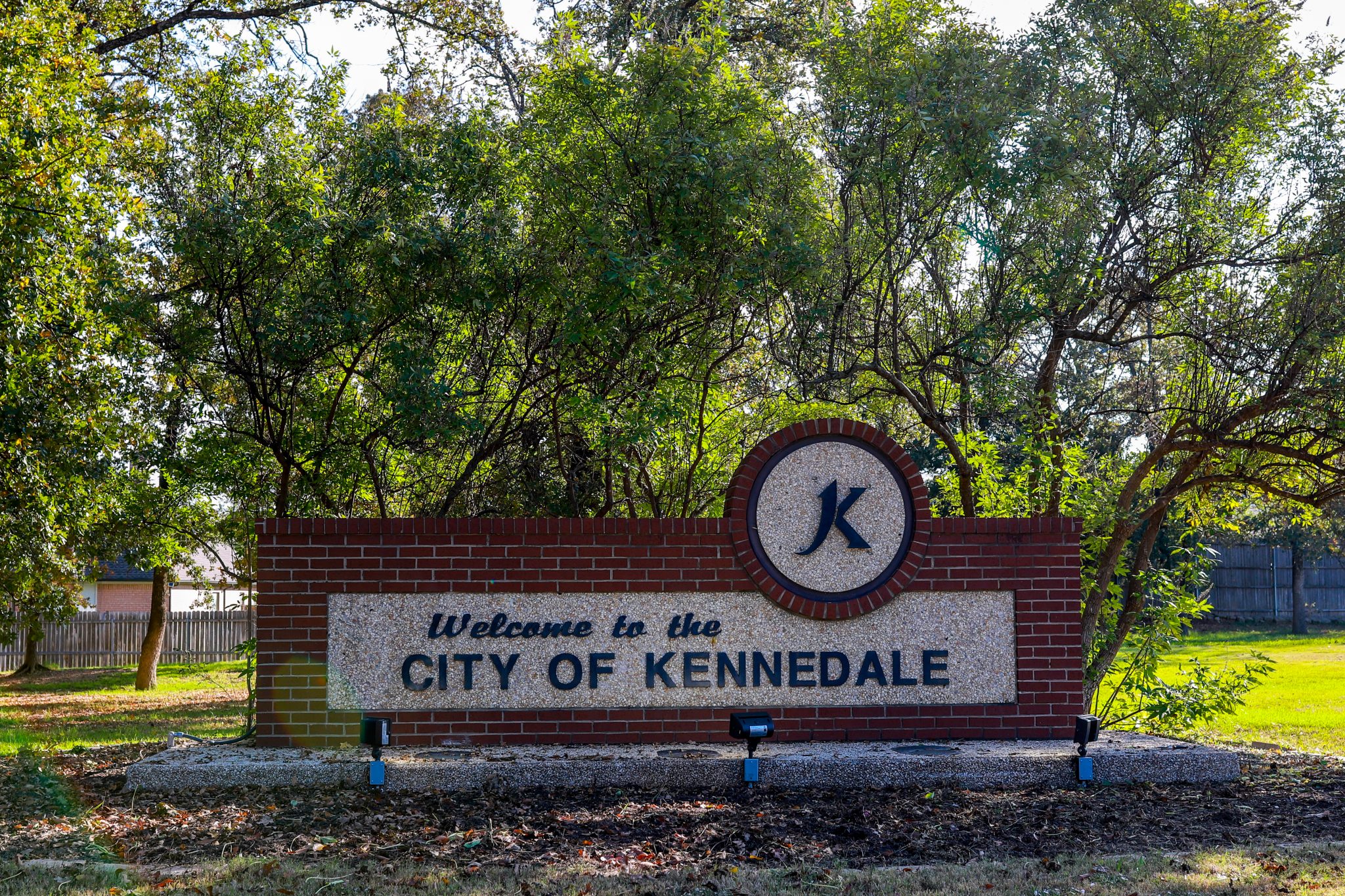 Kennedale, TX skyline and business district